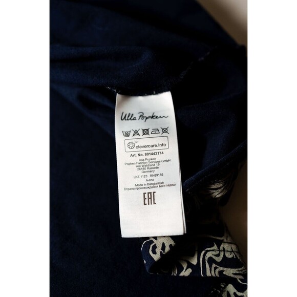 Ulla Popken womens top 20/22 abstract blue - Picture 7 of 8